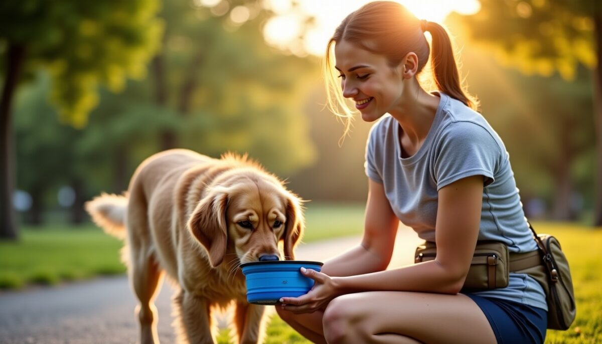L&rsquo;importance de bien hydrater son chien durant la promenade : astuces et conseils pratiques